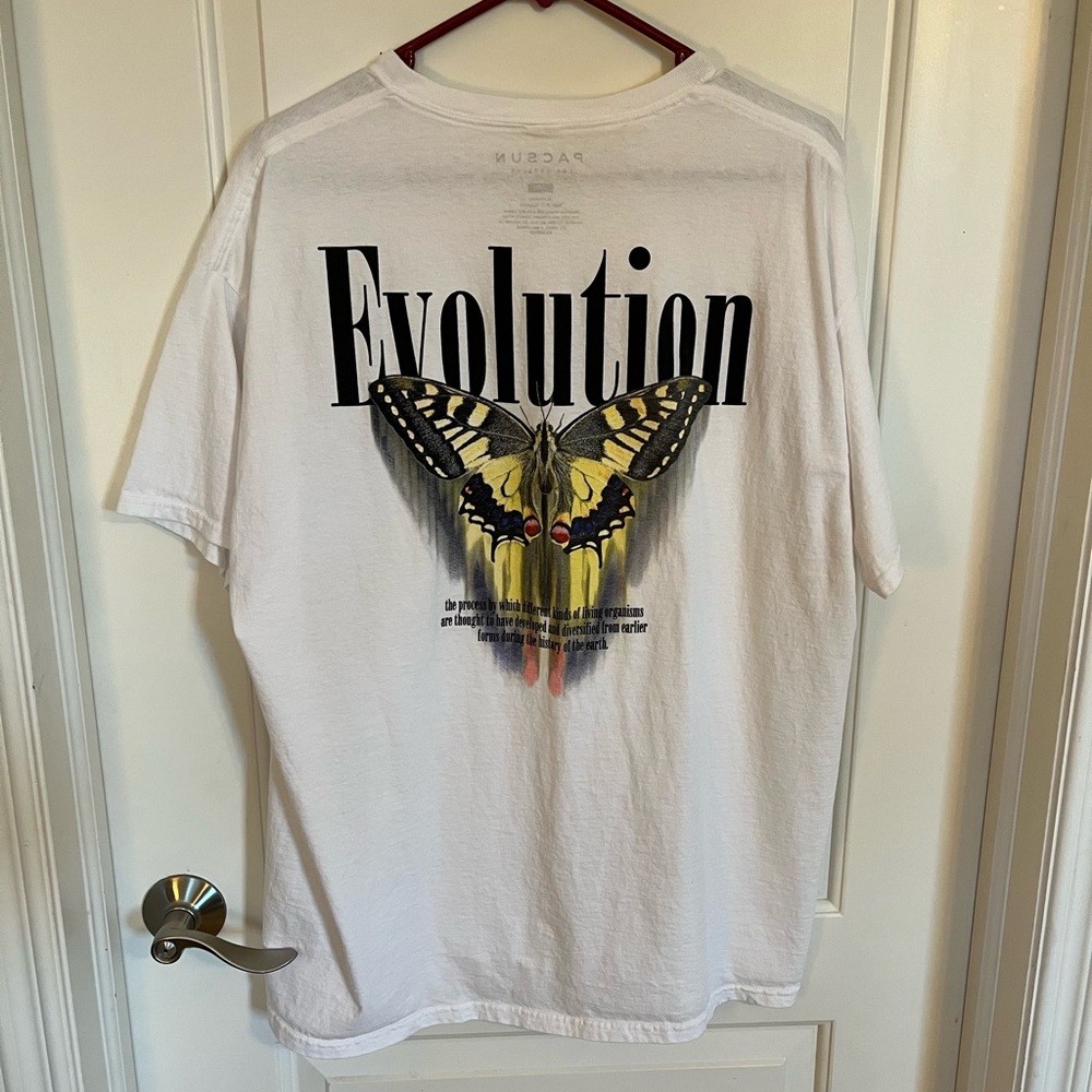 evolution butterfly t-shirt